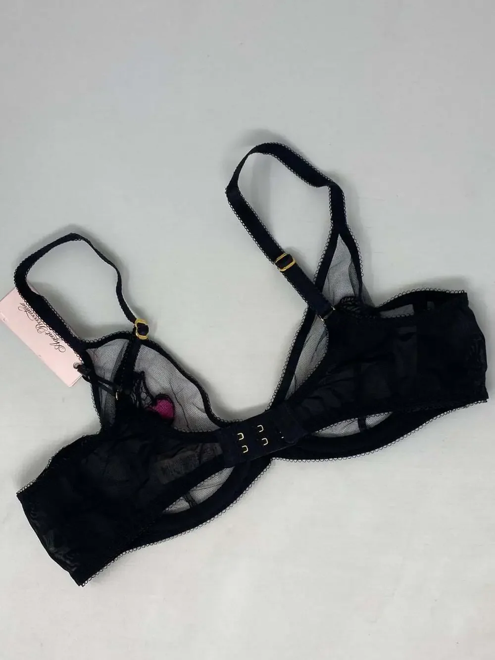 Agent Provocateur Perri Black Cherry Bra 34DD NWT $165